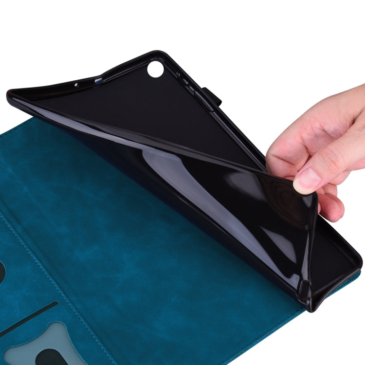 For Lenovo Tab M10 Plus 10.6 3rd Gen 2022 Business Shockproof Horizontal Flip Leather Tablet Case(Blue) - Lenovo by PMC TechLife | Online Shopping South Africa | PMC TechLife | Buy Now Pay Later Mobicred