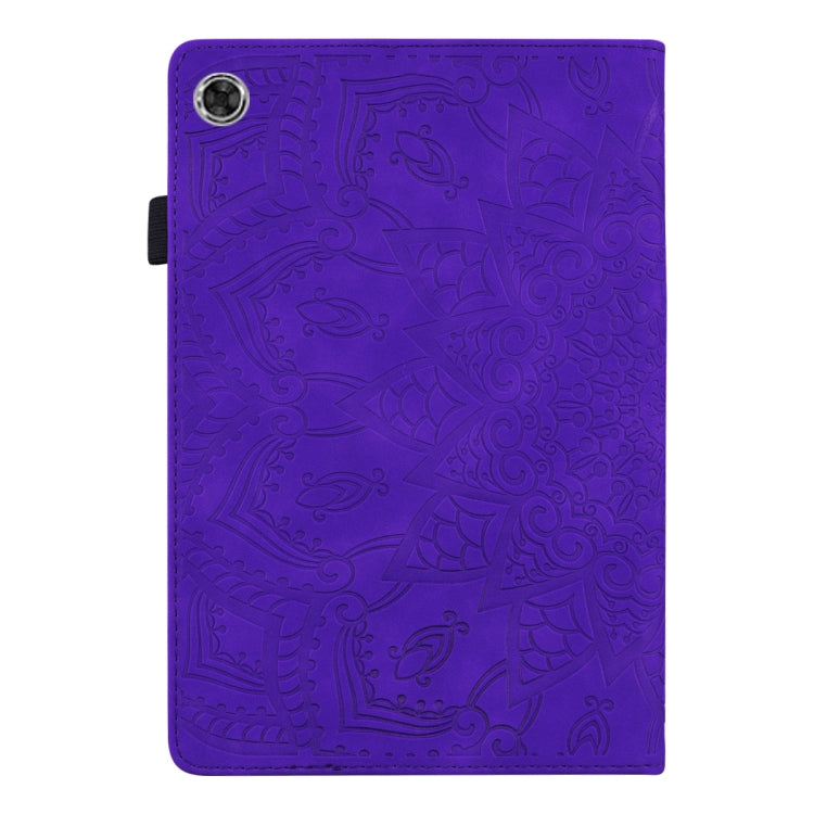 For Lenovo Tab M10 Plus 10.6 3rd Gen 2022 Calf Texture Embossed Flip Leather Tablet Case(Purple) - Lenovo by PMC TechLife | Online Shopping South Africa | PMC TechLife | Buy Now Pay Later Mobicred