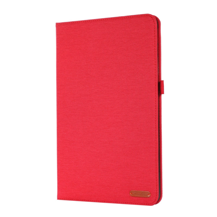 For Honor Pad 9 Pro / V8 Pro Fabric Leather Tablet Case(Red) - Honor by PMC TechLife | Online Shopping South Africa | PMC TechLife | Buy Now Pay Later Mobicred