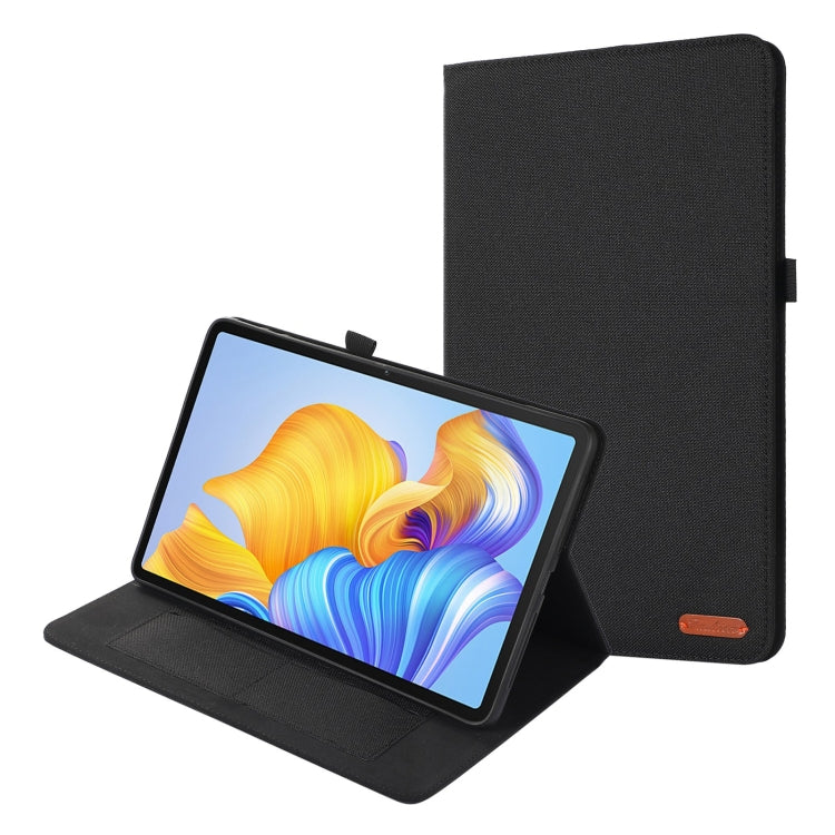 For Honor Pad 9 Pro / V8 Pro Fabric Leather Tablet Case(Black) - Honor by PMC TechLife | Online Shopping South Africa | PMC TechLife | Buy Now Pay Later Mobicred