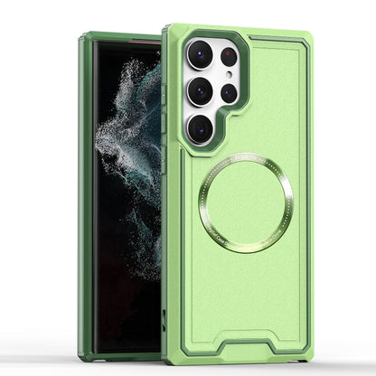 For Samsung Galaxy S23+ 5G Armour Two-color MagSafe Magnetic TPU + PC Phone Case(Green) - Galaxy S23+ 5G Cases by PMC Jewellery | Online Shopping South Africa | PMC Jewellery