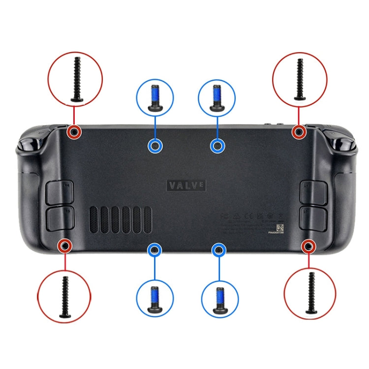 8 in 1 Steam Deck Back Cover Screw Set - Steam Deck Spare Parts by PMC TechLife | Online Shopping South Africa | PMC TechLife