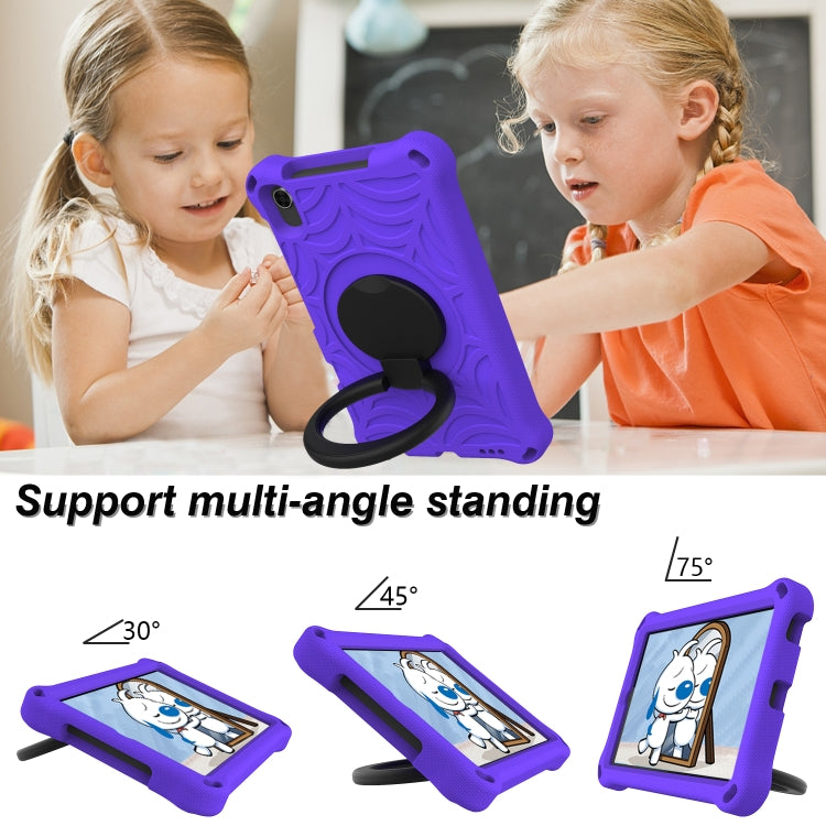 For Huawei MediaPad M5 Lite 8 Spider King Silicone Protective Tablet Case(Purple) - Huawei by PMC TechLife | Online Shopping South Africa | PMC TechLife | Buy Now Pay Later Mobicred