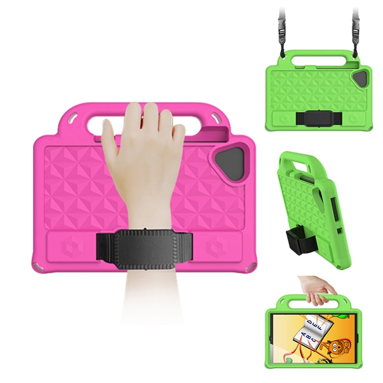 For Lenovo Tab M8 4th Gen Diamond Series EVA Anti-Fall Shockproof Sleeve Tablet Case with Holder & Strap(Red) - Lenovo by PMC TechLife | Online Shopping South Africa | PMC TechLife | Buy Now Pay Later Mobicred