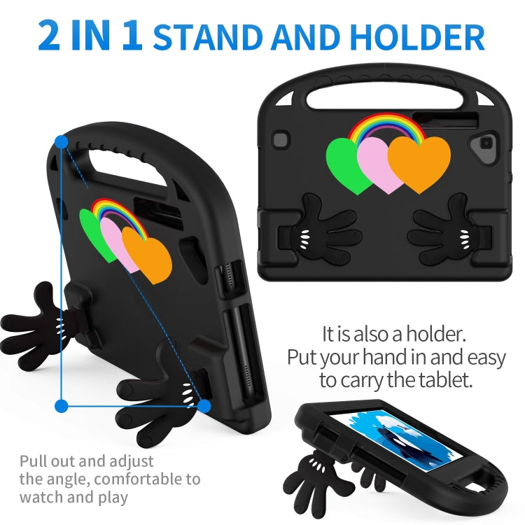 For Lenovo Tab M8 4th Gen Love Small Palm Holder EVA Tablet Case(Black) - Lenovo by PMC TechLife | Online Shopping South Africa | PMC TechLife | Buy Now Pay Later Mobicred