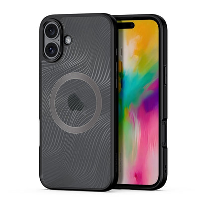 For iPhone 16 DUX DUCIS Aimo Mag Series TPU + PC MagSafe Frosted Feel Phone Case(Black) - iPhone 16 Cases by DUX DUCIS | Online Shopping South Africa | PMC Jewellery | Buy Now Pay Later Mobicred