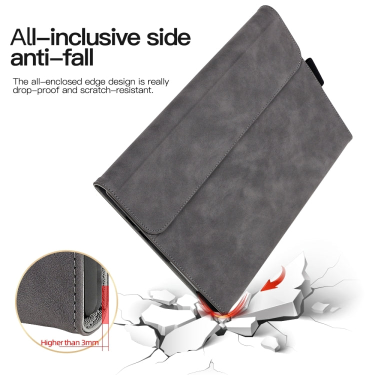 For Microsoft Surface Pro 8 Sheepskin All-Inclusive Shockproof Protective Case with Power Bag(Grey) - free shipping - PMC TechLife - Order now!