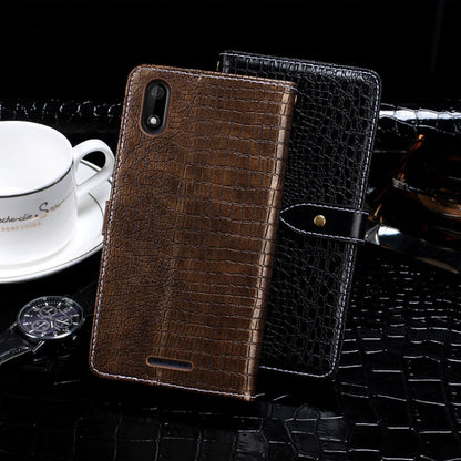 For Wiko Y60 idewei Crocodile Texture Horizontal Flip Leather Case with Holder & Card Slots & Wallet(Black) - Wiko by idewei | Online Shopping South Africa | PMC Jewellery | Buy Now Pay Later Mobicred