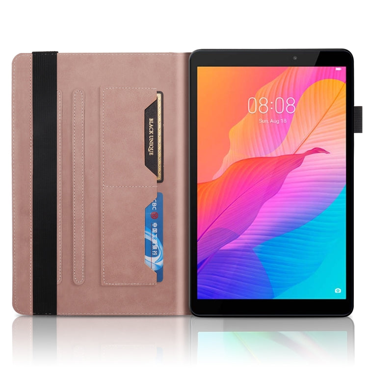 For Huawei Matepad SE 10.4 2022 Life Tree Embossed Flip Leather Tablet Case(Rose Gold) - Huawei by PMC TechLife | Online Shopping South Africa | PMC TechLife | Buy Now Pay Later Mobicred