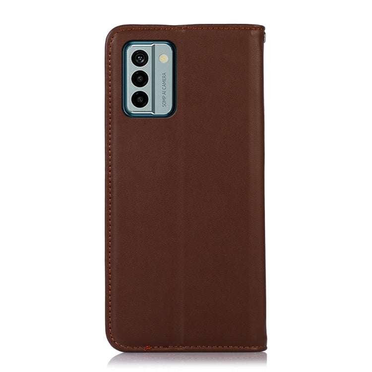 For Nokia G22 4G KHAZNEH Nappa Top Layer Cowhide Leather Phone Case(Brown) - Nokia Cases by PMC TechLife | Online Shopping South Africa | PMC TechLife | Buy Now Pay Later Mobicred