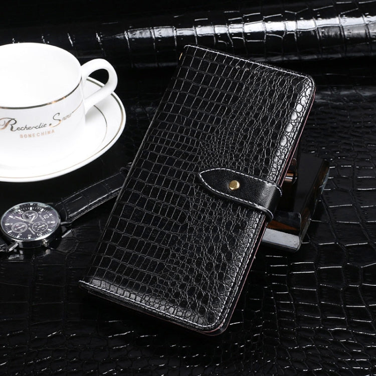 For Sharp Aquos Sense3 Lite idewei Crocodile Texture Horizontal Flip Leather Case with Holder & Card Slots & Wallet(Black) - More Brand by idewei | Online Shopping South Africa | PMC Jewellery | Buy Now Pay Later Mobicred