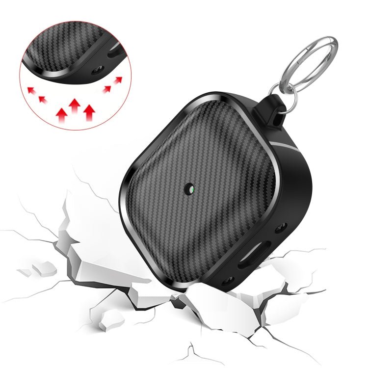 For AirPods 3 Photo Frame Carbon Fiber Series Earphone Case(Black) - For AirPods 3 by PMC Jewellery | Online Shopping South Africa | PMC Jewellery | Buy Now Pay Later Mobicred