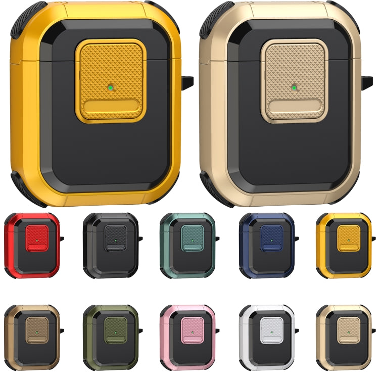 For AirPods 2 / 1 Wireless Earphones Protective Case(Yellow) - For AirPods 1/2 by PMC Jewellery | Online Shopping South Africa | PMC Jewellery | Buy Now Pay Later Mobicred