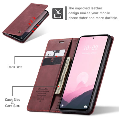 For Xiaomi Redmi 11A / 12C CaseMe 013 Multifunctional Horizontal Flip Leather Phone Case(Wine Red) - Xiaomi Cases by CaseMe | Online Shopping South Africa | PMC Jewellery | Buy Now Pay Later Mobicred