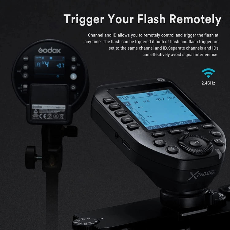 Godox XPro II TTL Wireless Flash Trigger For Olympus / Panasonic(Black) - free shipping - PMC TechLife - Order now!