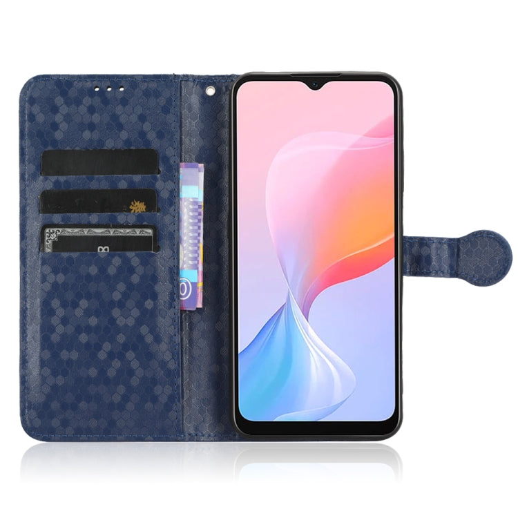 For Blackview A85 Honeycomb Dot Texture Leather Phone Case(Blue) - free shipping - PMC TechLife - Order now!