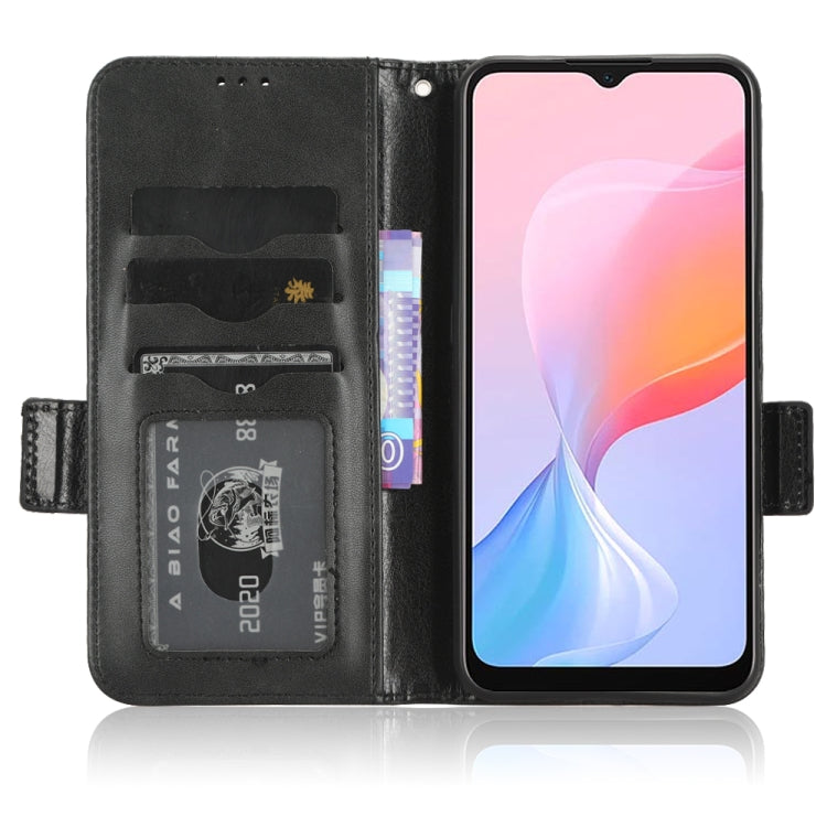 For Blackview A85 Symmetrical Triangle Leather Phone Case(Black) - More Brand by PMC TechLife | Online Shopping South Africa | PMC TechLife