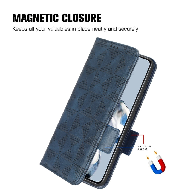 For Blackview A85 Symmetrical Triangle Leather Phone Case(Green) - More Brand by PMC TechLife | Online Shopping South Africa | PMC TechLife | Buy Now Pay Later Mobicred
