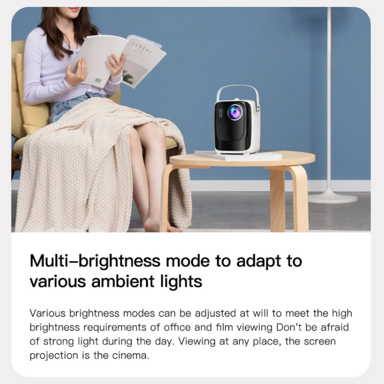 A007 Portable 1280 x 720 HD 113 ANSI Smart LED Projector, Plug:AU Plug(Black) - Mini Projector by PMC TechLife | Online Shopping South Africa | PMC TechLife | Buy Now Pay Later Mobicred