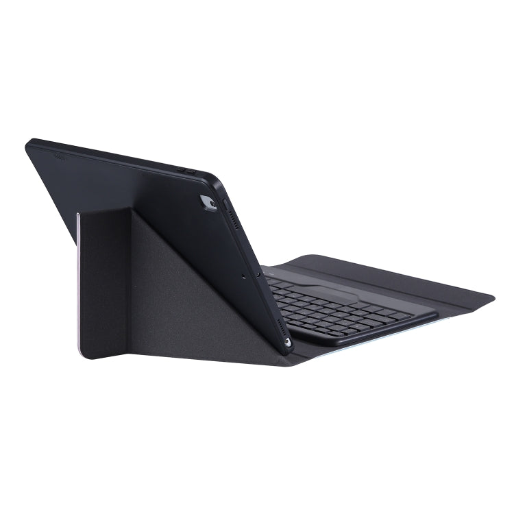 For iPad 10th Gen 10.9 2022 B10 Triangle Holder Tablet Bluetooth Keyboard Leather Case(Blue Pink) - Universal by PMC TechLife | Online Shopping South Africa | PMC TechLife