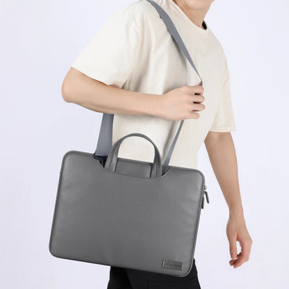 Waterproof PU Laptop Bag Inner Bag, Size:13 / 14 inch(Grey) - Other by PMC Jewellery | Online Shopping South Africa | PMC Jewellery | Buy Now Pay Later Mobicred