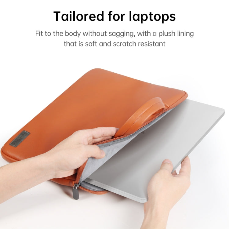 Waterproof PU Laptop Bag Inner Bag with Power Pack, Size:13 / 14 inch(Grey) - Other by PMC TechLife | Online Shopping South Africa | PMC TechLife | Buy Now Pay Later Mobicred