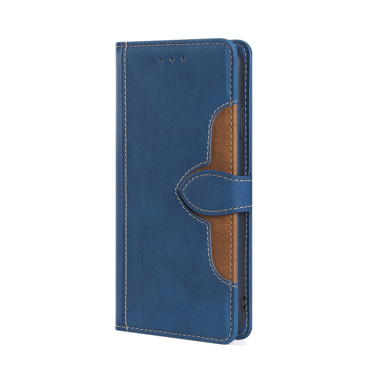 For Blackview A52 Skin Feel Magnetic Buckle Leather Phone Case(Blue) - More Brand by PMC Jewellery | Online Shopping South Africa | PMC Jewellery | Buy Now Pay Later Mobicred