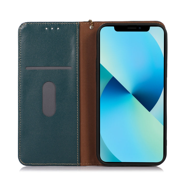 For Google Pixel 8 Pro KHAZNEH Nappa Top Layer Cowhide Leather Phone Case(Green) - Google Cases by PMC TechLife | Online Shopping South Africa | PMC TechLife | Buy Now Pay Later Mobicred