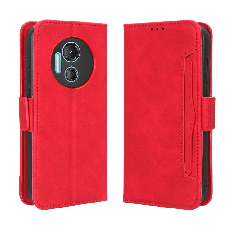 For Doogee X97 / X97 Pro Skin Feel Calf Texture Card Slots Leather Phone Case(Red) - Doogee Cases by PMC Jewellery | Online Shopping South Africa | PMC Jewellery | Buy Now Pay Later Mobicred