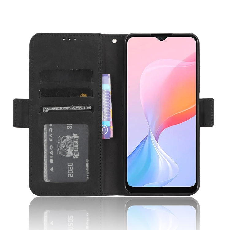For Blackview A85 Skin Feel Calf Texture Card Slots Leather Phone Case(Black) - More Brand by PMC Jewellery | Online Shopping South Africa | PMC Jewellery | Buy Now Pay Later Mobicred