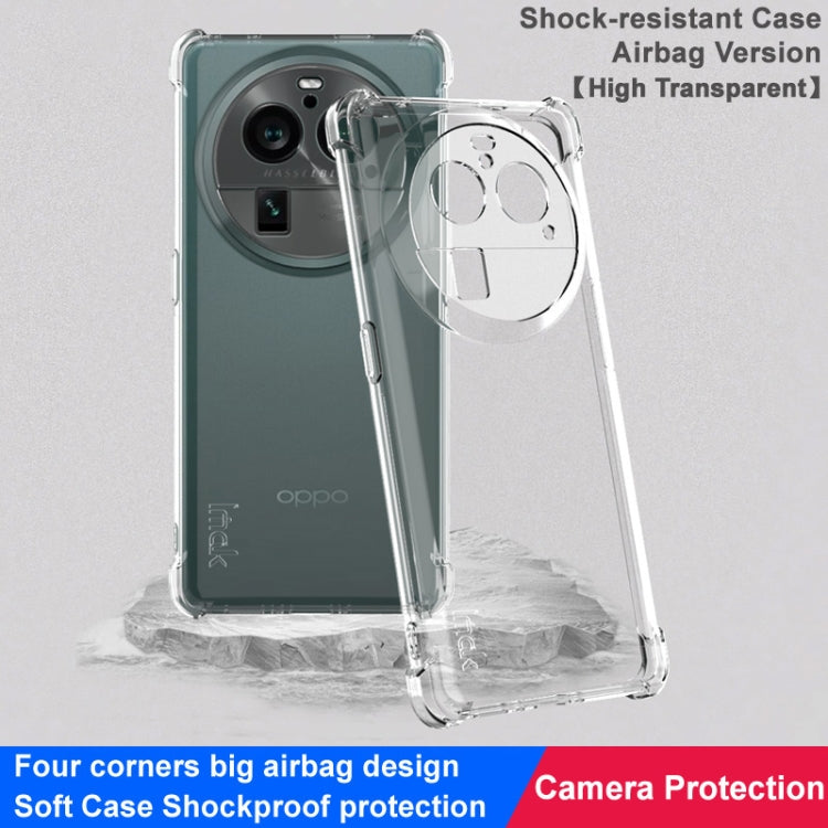 For OPPO Find X6 Pro 5G imak Shockproof Airbag TPU Phone Case(Transparent) - OPPO Cases by imak | Online Shopping South Africa | PMC Jewellery | Buy Now Pay Later Mobicred