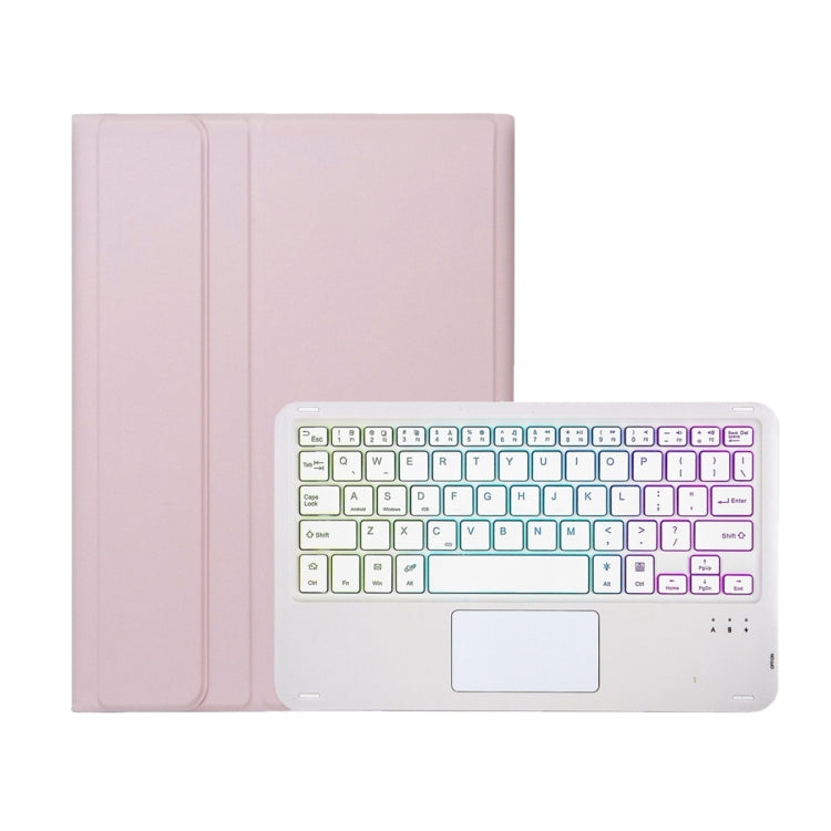 For Xiaomi Pad 6 / Pad 6 Pro A0N7-AS Lambskin Texture Ultra-thin Backlight Bluetooth Keyboard Leather Case with Touchpad(Pink) - Others Keyboard by PMC TechLife | Online Shopping South Africa | PMC TechLife