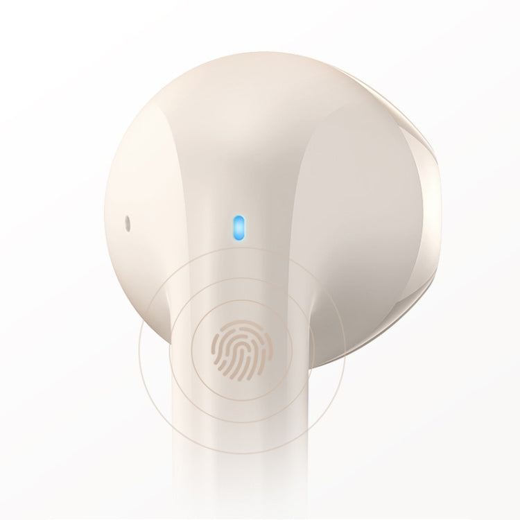 USAMS YO17 TWS Half In-Ear Wireless Bluetooth Earphone(Beige) - free shipping - PMC Jewellery - Order now!