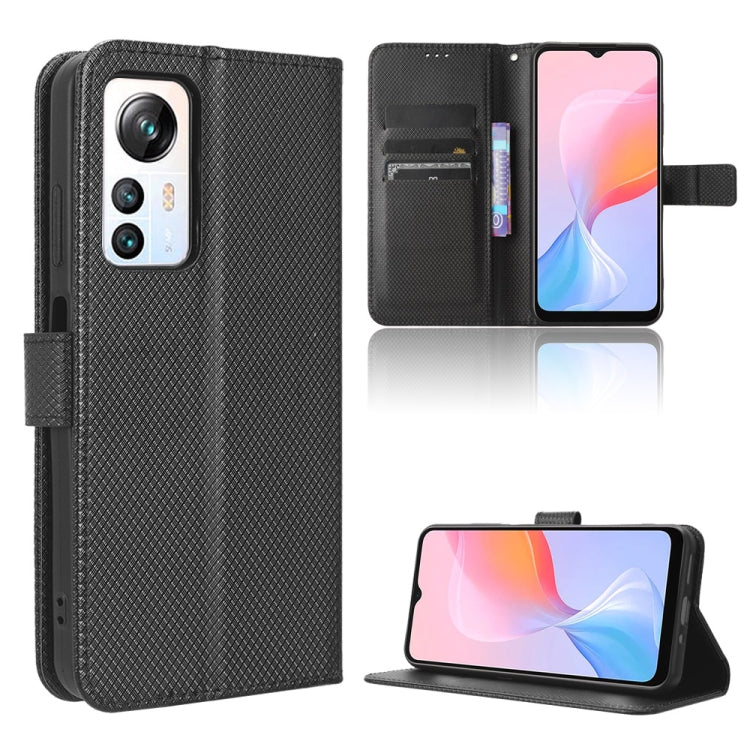 For Blackview A85 Diamond Texture Leather Phone Case(Black) - More Brand by PMC TechLife | Online Shopping South Africa | PMC TechLife | Buy Now Pay Later Mobicred
