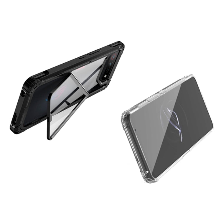 For Asus ROG Phone 7 / 7 Ultimate PC + TPU Shockproof Phone Case with Magnetic Holder(Translucent) - free shipping - PMC TechLife - Order now!