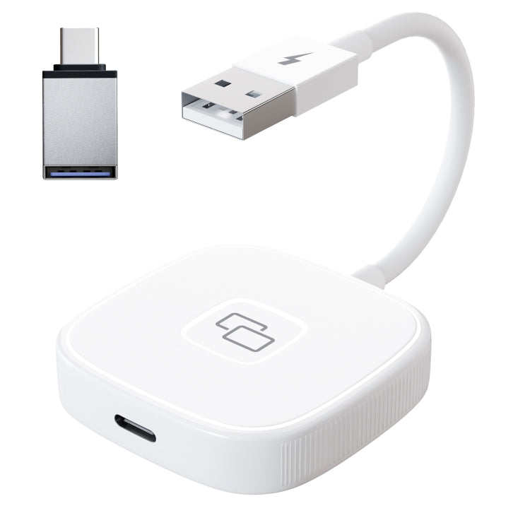 THT-020-7 USB + USB-C / Type-C Carplay Mirror Adapter for iPhone(White) - free shipping - PMC TechLife - Order now!