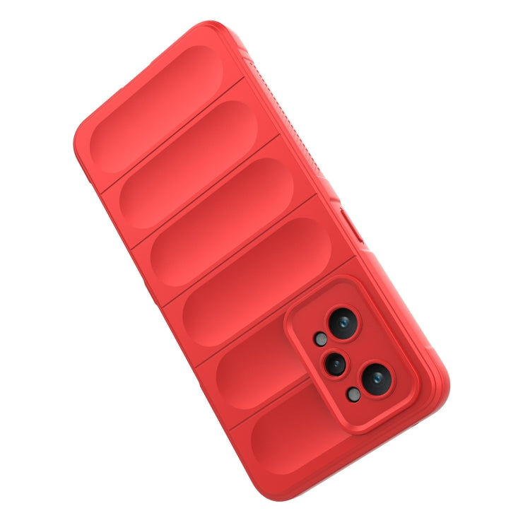 For Realme GT2 Magic Shield TPU + Flannel Phone Case(Dark Grey) - Realme Cases by PMC TechLife | Online Shopping South Africa | PMC TechLife | Buy Now Pay Later Mobicred