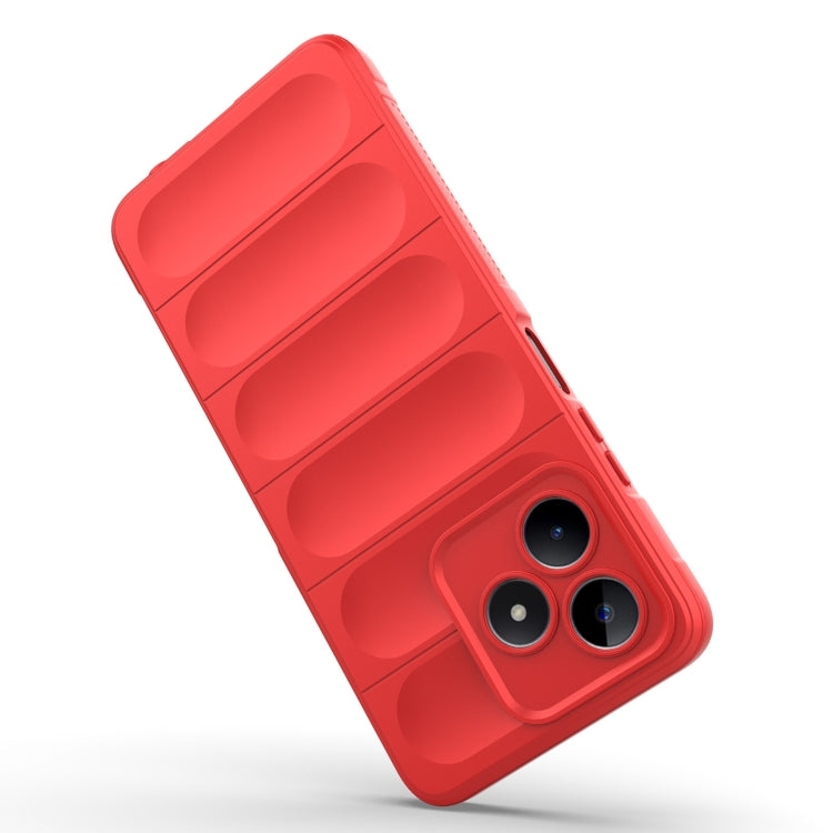 For Realme C53 4G Magic Shield TPU + Flannel Phone Case(Grey) - Realme Cases by PMC TechLife | Online Shopping South Africa | PMC TechLife | Buy Now Pay Later Mobicred
