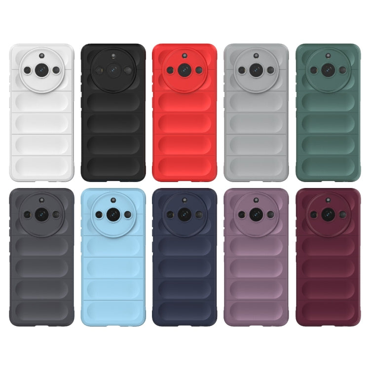 For Realme 11 5G Magic Shield TPU + Flannel Phone Case(Red) - Realme Cases by PMC TechLife | Online Shopping South Africa | PMC TechLife | Buy Now Pay Later Mobicred