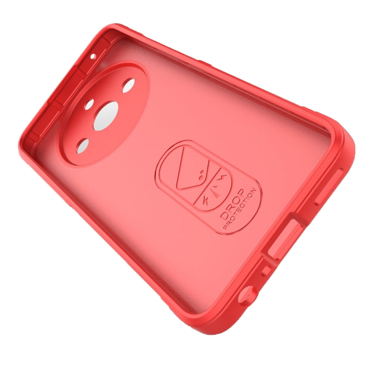 For Realme 11 5G Magic Shield TPU + Flannel Phone Case(Red) - Realme Cases by PMC TechLife | Online Shopping South Africa | PMC TechLife | Buy Now Pay Later Mobicred