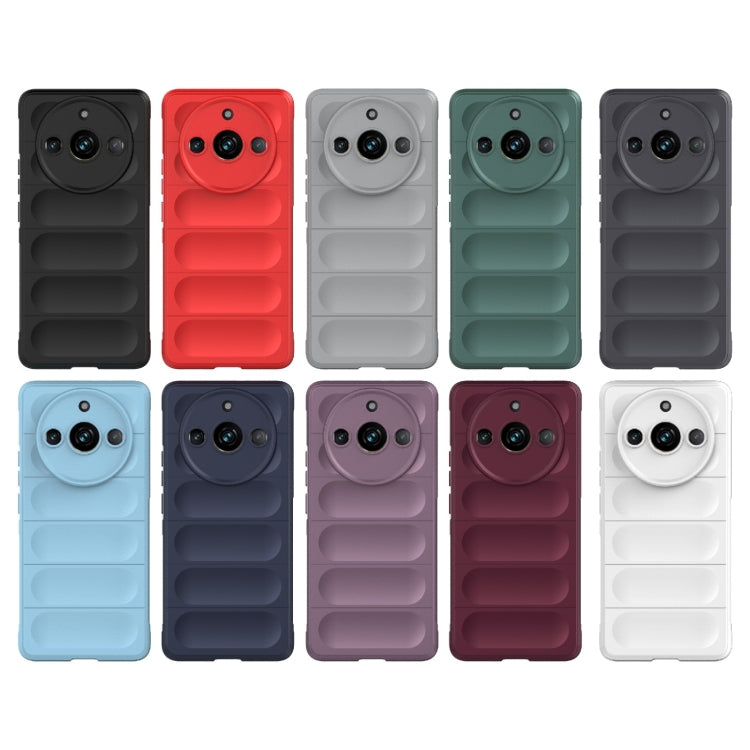 For Realme 11 Pro 5G/11 Pro+ 5G Magic Shield TPU + Flannel Phone Case(White) - Realme Cases by PMC TechLife | Online Shopping South Africa | PMC TechLife | Buy Now Pay Later Mobicred