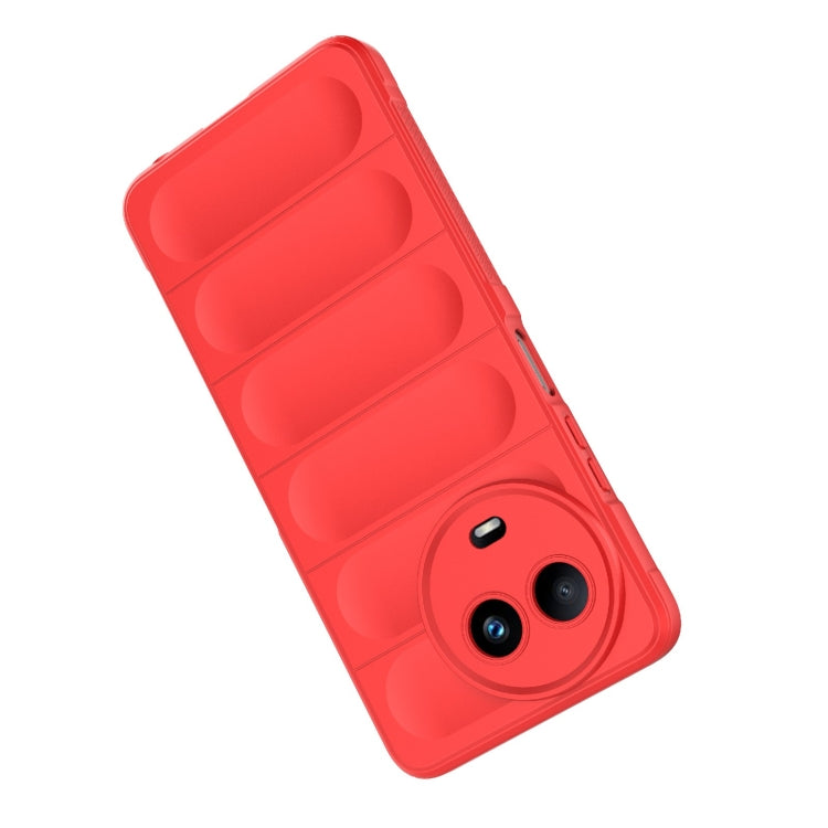For Realme 11 5G Global Magic Shield TPU + Flannel Phone Case(Light Blue) - Realme Cases by PMC TechLife | Online Shopping South Africa | PMC TechLife | Buy Now Pay Later Mobicred