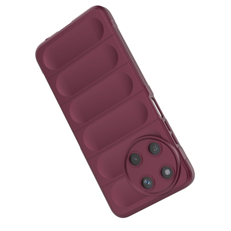 For Realme 11 4G Global Magic Shield TPU + Flannel Phone Case(Dark Grey) - Realme Cases by PMC TechLife | Online Shopping South Africa | PMC TechLife | Buy Now Pay Later Mobicred
