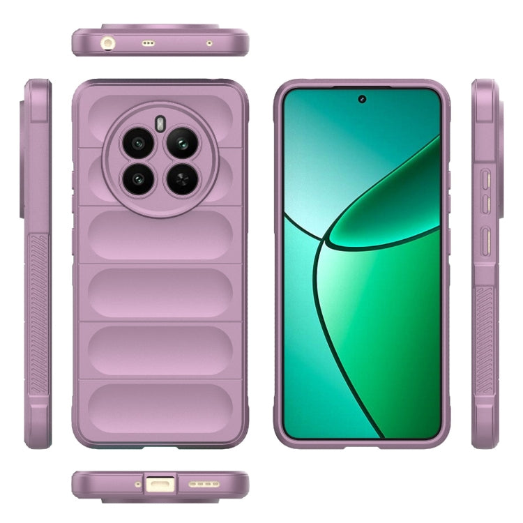 For Realme 12+ 5G Global Magic Shield TPU + Flannel Phone Case(Purple) - Realme Cases by PMC TechLife | Online Shopping South Africa | PMC TechLife | Buy Now Pay Later Mobicred