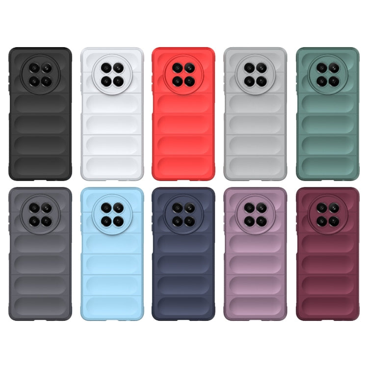 For Realme 12 5G Global Magic Shield TPU + Flannel Phone Case(Light Blue) - Realme Cases by PMC TechLife | Online Shopping South Africa | PMC TechLife | Buy Now Pay Later Mobicred