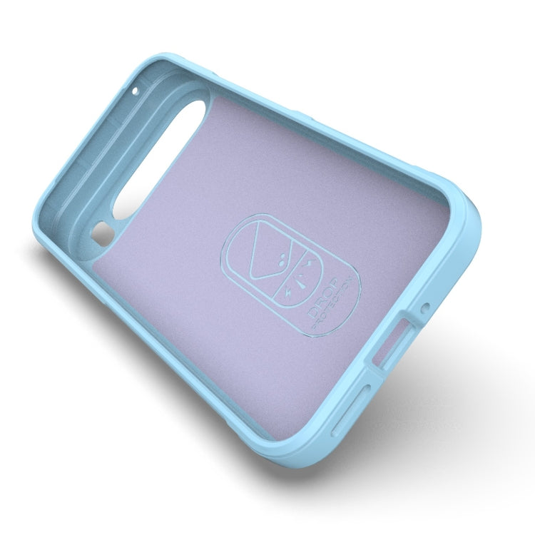 For Google Pixel 9 Pro XL 5G Magic Shield TPU + Flannel Phone Case(Dark Blue) - Google Cases by PMC TechLife | Online Shopping South Africa | PMC TechLife | Buy Now Pay Later Mobicred
