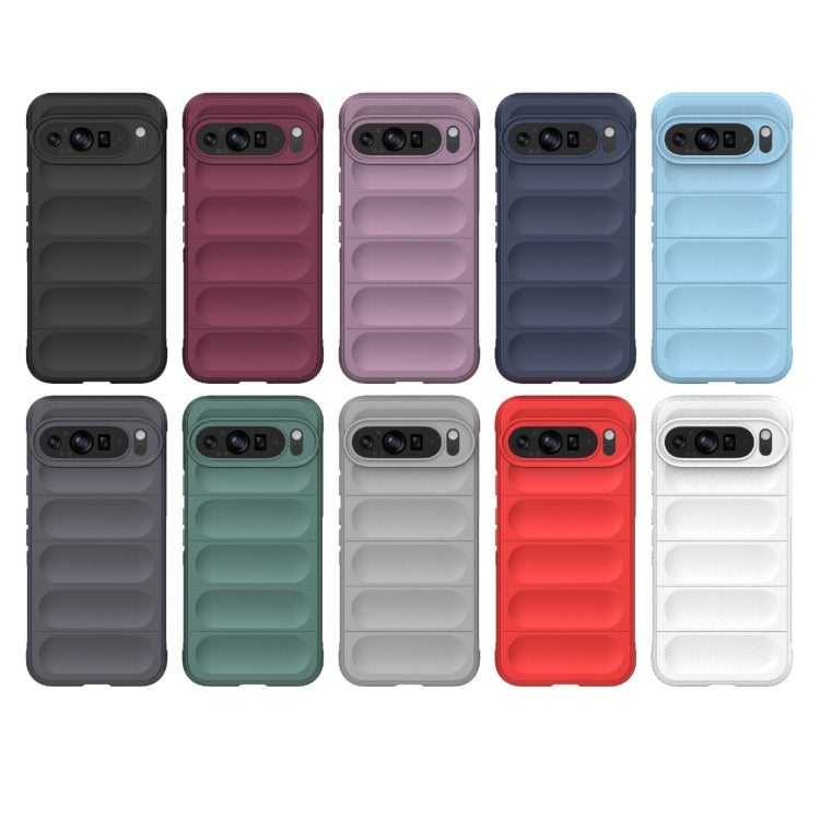 For Google Pixel 9 Pro XL 5G Magic Shield TPU + Flannel Phone Case(Dark Blue) - Google Cases by PMC TechLife | Online Shopping South Africa | PMC TechLife | Buy Now Pay Later Mobicred