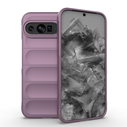 For Google Pixel 9 Pro XL 5G Magic Shield TPU + Flannel Phone Case(Purple) - Google Cases by PMC Jewellery | Online Shopping South Africa | PMC Jewellery | Buy Now Pay Later Mobicred