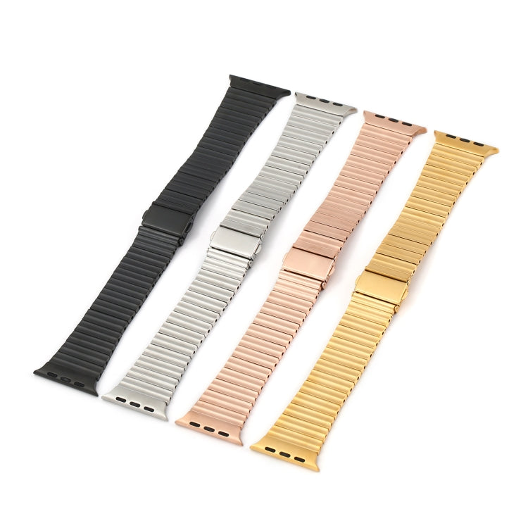 Ocean Metal Replacement Watch Band For Apple Watch SE 2023 44mm(Black) - Watch Bands by PMc TechLife | Online Shopping South Africa | PMc TechLife | Buy Now Pay Later Mobicred