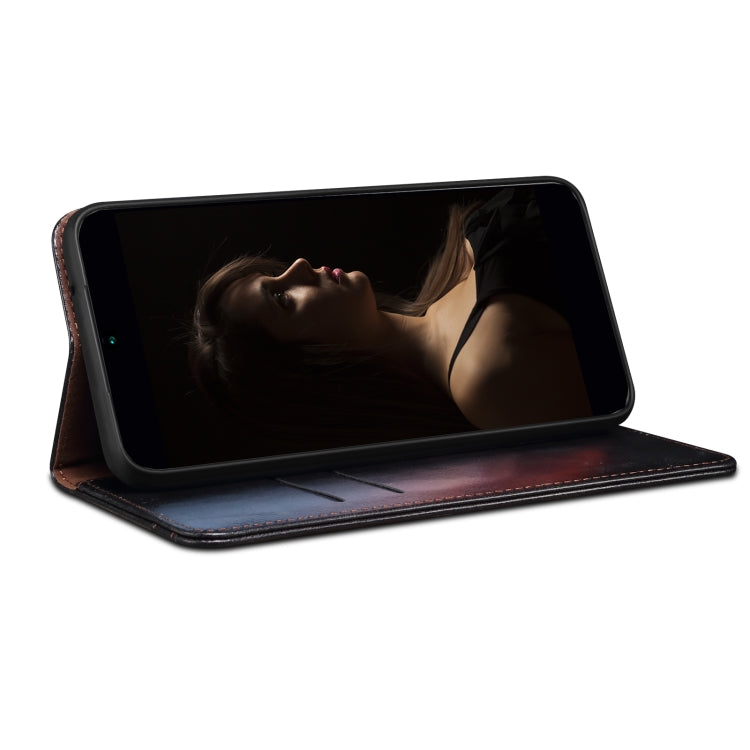 For OPPO A98 5G Oil Wax Crazy Horse Texture Leather Phone Case(Black) - OPPO Cases by PMC TechLife | Online Shopping South Africa | PMC TechLife